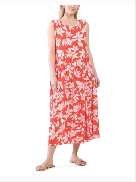 Mister Zimi Dresses & Skirts - Mister Zimi Olivia Red White Daisy Midi Sleeveless Dress AU 10/US 6